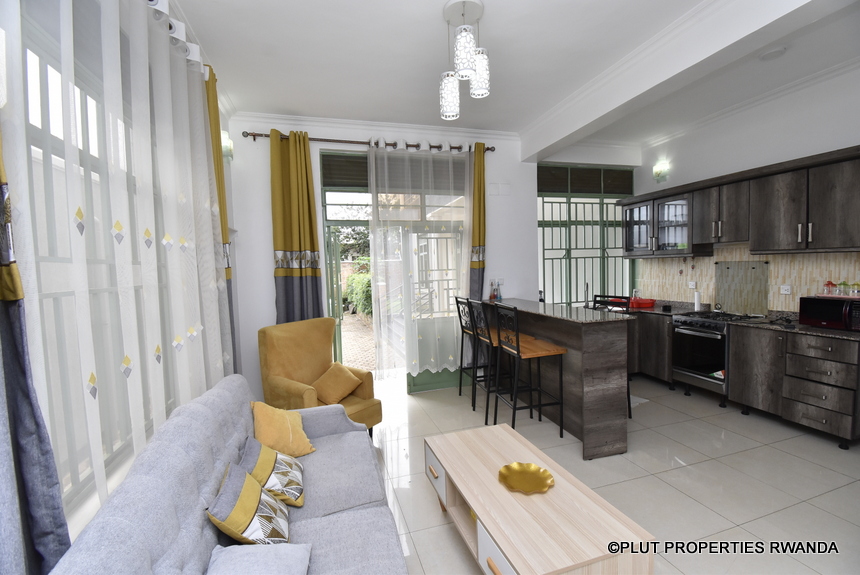 Fully furnished one-bedroom apartment.